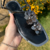 Flat Flora Preta - loja online