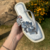 Chinelo Flora Prata - comprar online