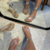 Rasteira Snake Metalizada Prata - Amati Shoes
