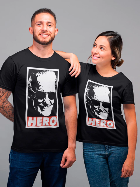 Camiseta Stan Lee Hero Blusa Baby Long Excelsior Quadrinhos