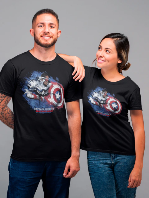 Camiseta Capitão América Admirável Mundo Novo Sam Wilson