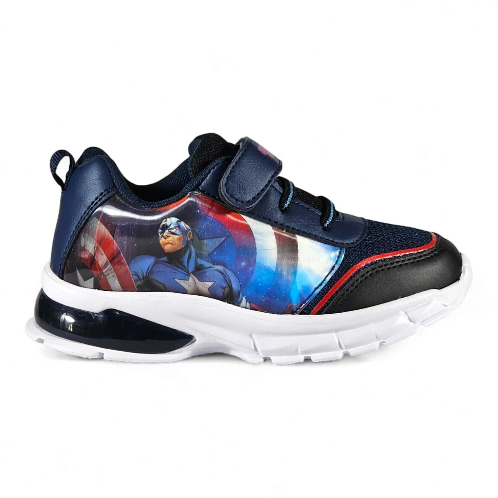 Zapatillas Capitan America holograma con luz Marvel 24 al 32
