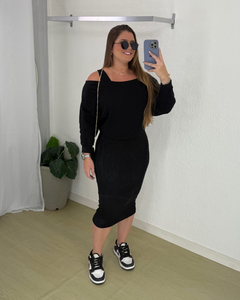 Vestido 2 em 1 - Preto - comprar online