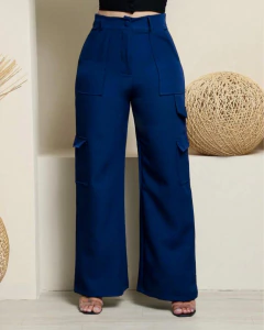 Calça alfaiataria cargo do P ao G3 - Cinza - loja online