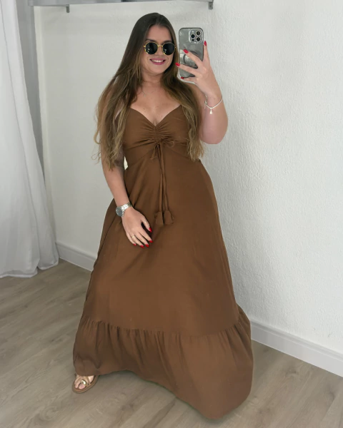 Vestido Maldivas - Marrom - comprar online