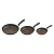 Set x 3 Sartenes 16, 20 y 24 cm IMUSA Antiadherente Triforce