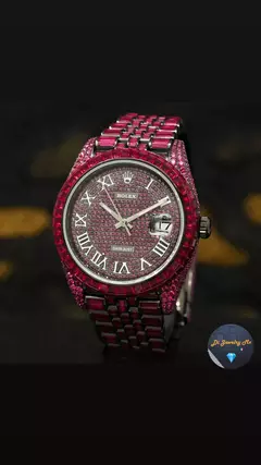 Rolex Datejust 41mm Rubí Negro y Rojo