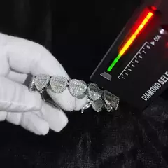 Cadena Tenis Corazones Plata .925 & Diamantes Moissanite - comprar en línea