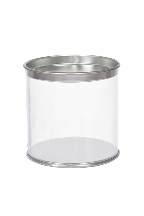 10 Tubolata de acetato transparente 8x8 com tampa de metal prata - comprar online