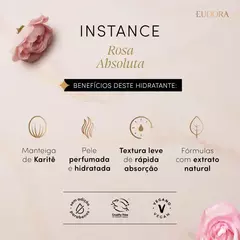 Creme Hidratante Desodorante Corporal Instance Rosa Absoluta 400ml - loja online