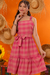 Vestido Infantil Xadrez Maju Rosa na internet