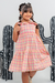 Vestido Xadrez Infantil Lene Laranja na internet