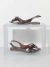 Sandalia Feminina Rasteira Aberta Delicada Confortavel Leve Lizard Prata Velho - Madrebella Sapatilhas | Sapatilhas Femininas de Qualidade