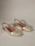 Slingback Ouro ligth com corrente - loja online