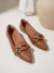 Sapatilha Feminina Michele Napa Caramelo Corrente Color No Meio - comprar online