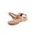 Sandalia Feminina Rasteira Aberta Delicada Confortavel Leve Lizard Nude - loja online