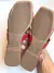 Rasteira Feminina Confort Casual H Lizard Vermelho - loja online