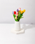 Jarron Trinity con 8 Tulipanes De colores mixtos - comprar online