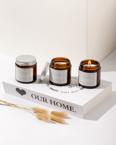 Vela Ambar Aromatica de Cera de Soya 100gramos - comprar en línea