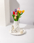 Centro de Mesa Amalia jarron base tulipanes familia vela - comprar online