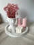 Adorno Decorativo para tu mesa jarrón flores vela nudo plato ovalado - comprar online