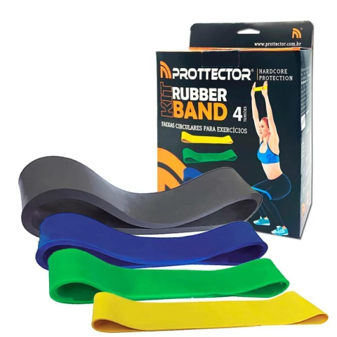 Kit Rubber Band Elástica 4 Tensões Prottector