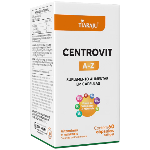 Centrovit Polivitamínico 60 Cápsulas Softgel Tiaraju