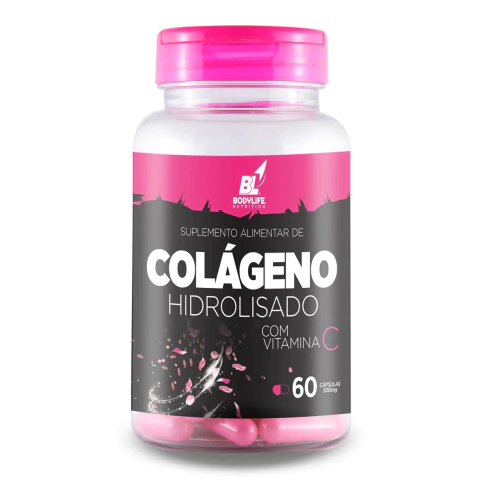 Colágeno Hidrolisado + Vitamina C 60 Cápsulas Bodylife
