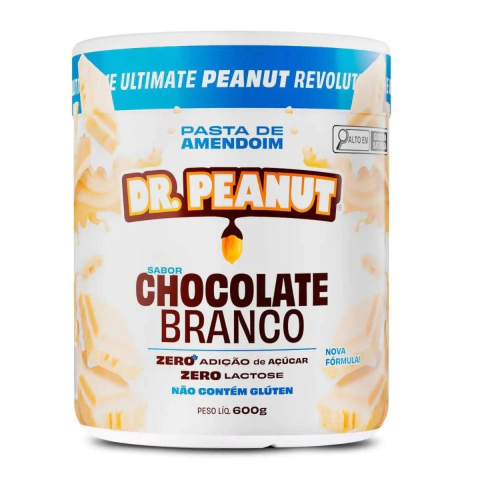 Dr. Peanut Pasta De Amendoim 600g Chocolate Branco