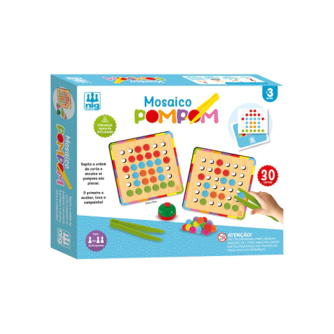 Jogo Educativo Mosaico Pompom