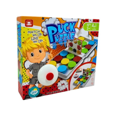 Jogo de Mesa de Cores Puck Puzzle - Nettoy