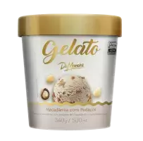 Sorvete Gelato Macadâmia com Pedaços Pt 340g/500ml