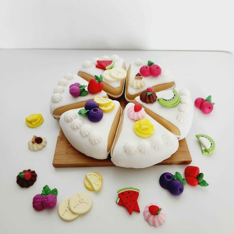 Set torta frutal imantada