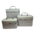 Set X3 Cofre Porta Cosmeticos Cuadriculado - ClickExpress