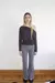 Imagen de MANIAC - ONE SHOULDER LONG SLEEVE NEGRO RAYADO FINO