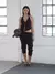 STUDIO PRATI - PANTALON CAPRI CARGO 015 NEGRO en internet