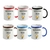 Caneca Pesonalizada com Alça e Colarinho Colorido Embalagem para Presente de Natal - comprar online