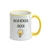Caneca Personalizada com Alça e Borda Colorida + Embalagem de presente de Natal na internet