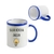 Caneca Pesonalizada com Alça e Colarinho Colorido Embalagem para Presente de Natal - comprar online