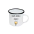 Caneca de Metal com Interior Branco e Borda - 325ml