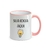 Caneca Personalizada com Alça e Borda Colorida + Embalagem de presente de Natal - Cia Personalizados - Loja de Personalizados
