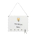 Placa e Porta chaves Ondulada em MDF Personalizado com Corda - 17x22cm - loja online