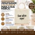 Sacola personalizada de poliéster tipo sarja em tom bege com alças resistentes, dimensões 30x31 cm, ideal para personalização com nome, arte ou logotipo.