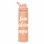 Squeeze térmico personalizado de inox cor rosa bebê com tampa tipo cantil e capacidade de 750 ml
