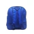 Mochila infantil pequena azul vista por trás com alças acolchoadas