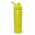 Squeeze térmico de inox verde limão com tampa tipo cantil fosca, capacidade de 750 ml