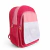 Mochila infantil grande na cor pink com bolsos frontais e laterais em tela