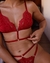 Conjunto Êxtase de renda vermelho - loja online