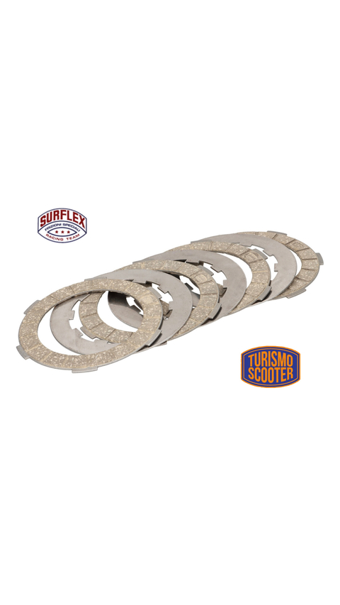 Juego discos de embrague -SURFLEX- 4 discos, para Lambretta