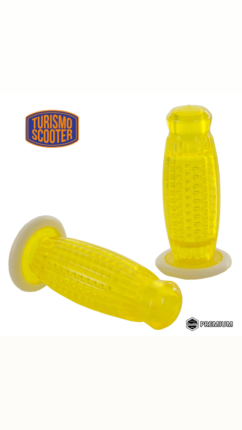 Puños "Superflex" Ø 22/22 mm largo=120 mm - amarillo transparente